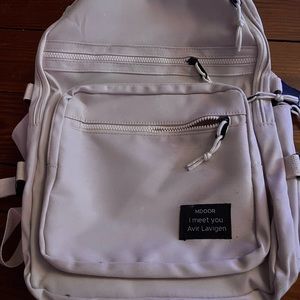tan ish/white bag never used
